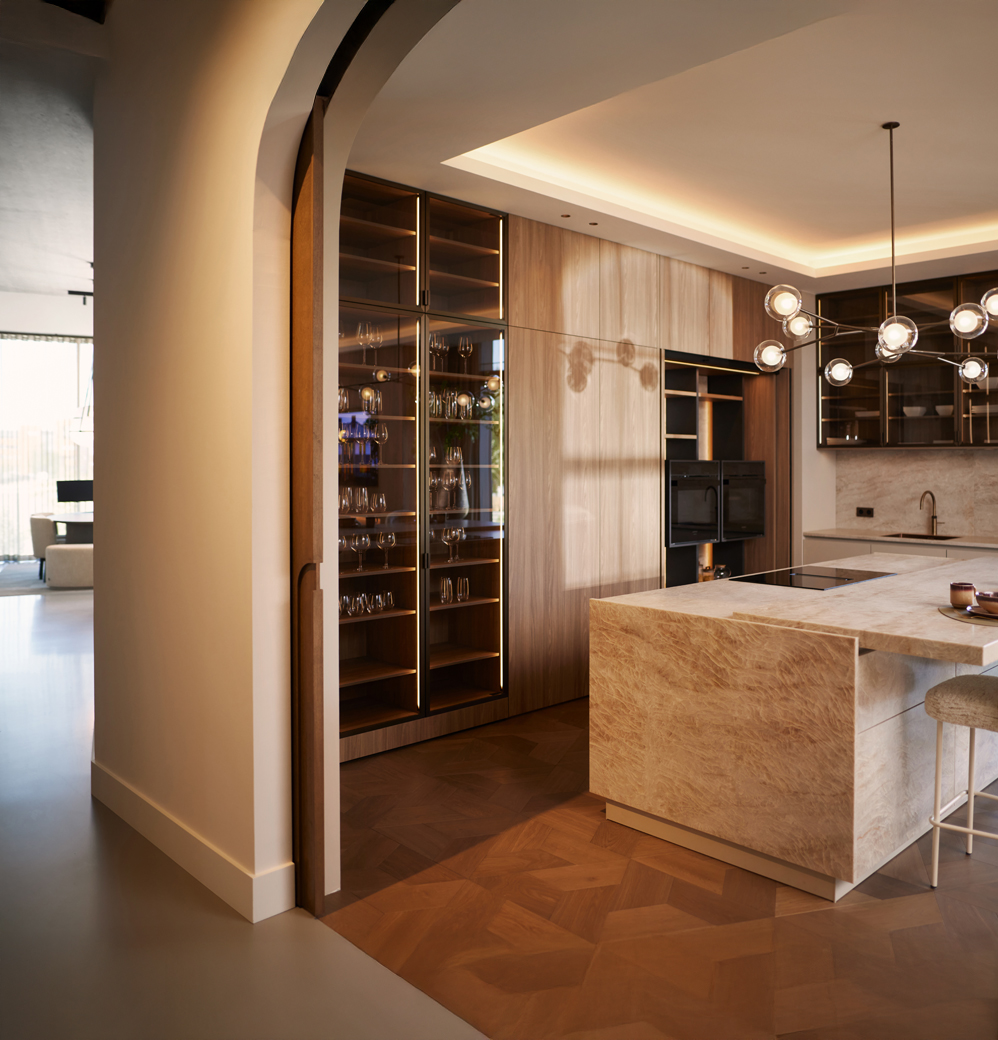 Japandi keuken in Villa Experience Center Livingstone