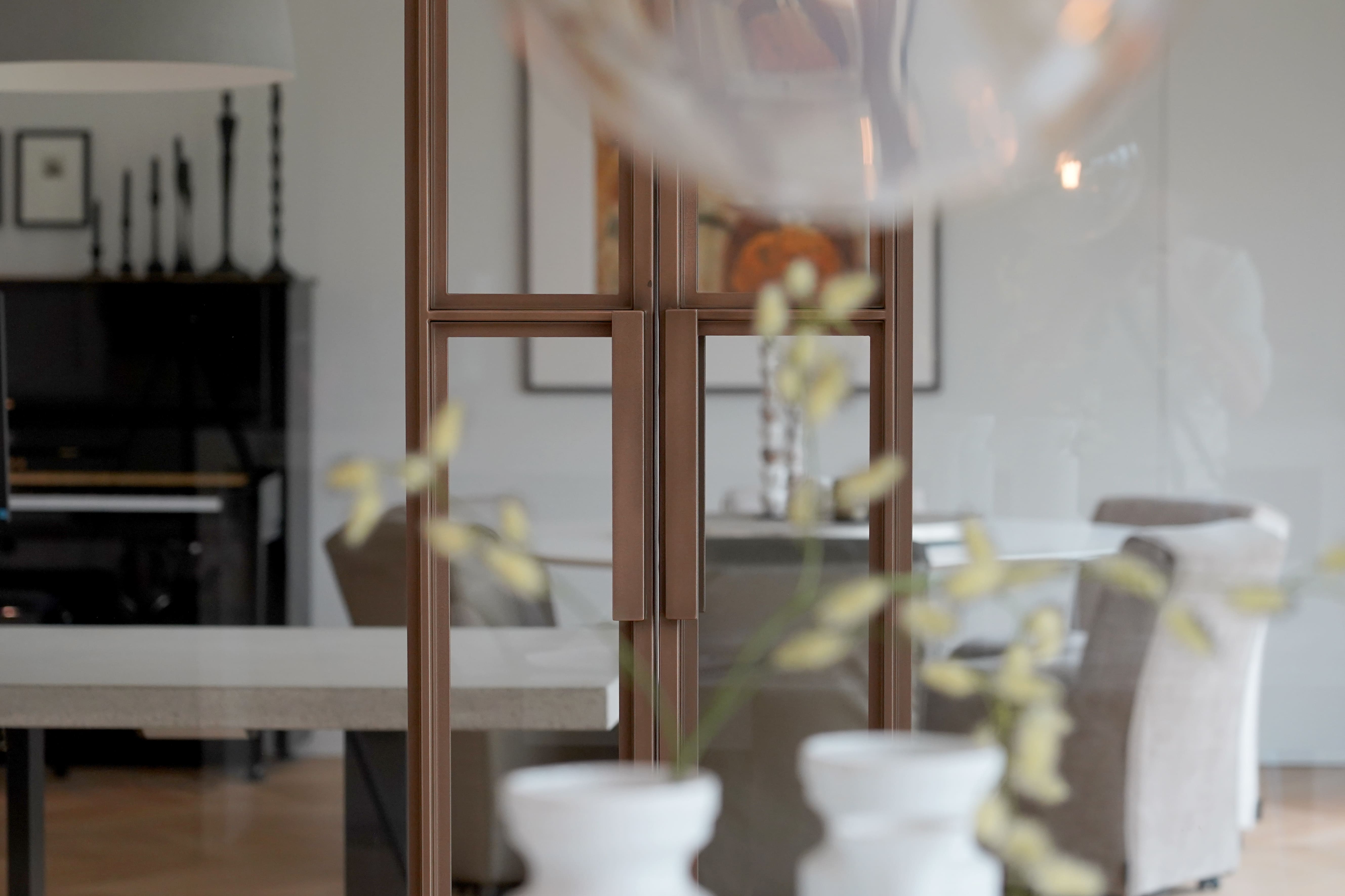 Hoogwaardige rozegouden stalen binnendeur