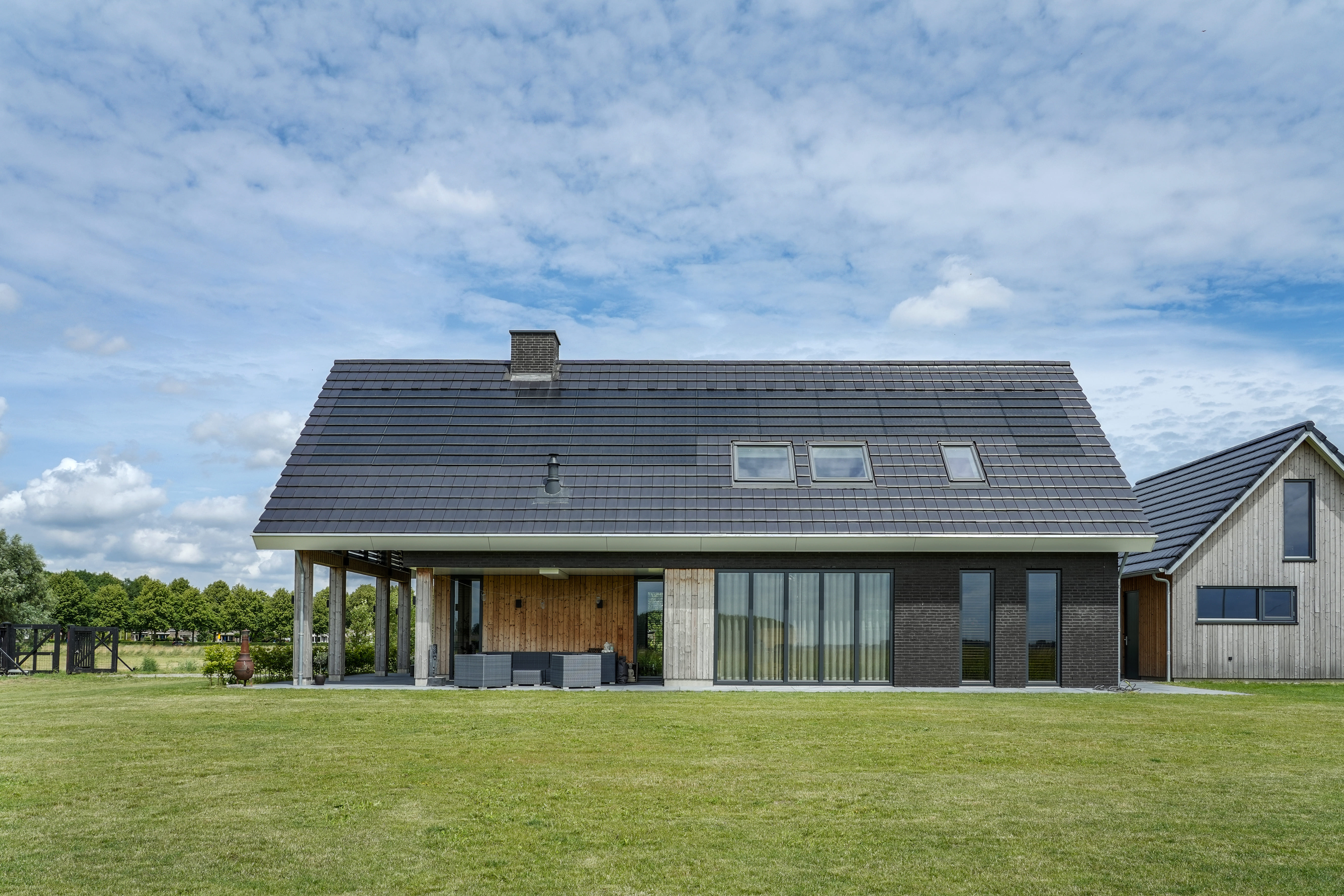 Achterzijde van schuurwoning