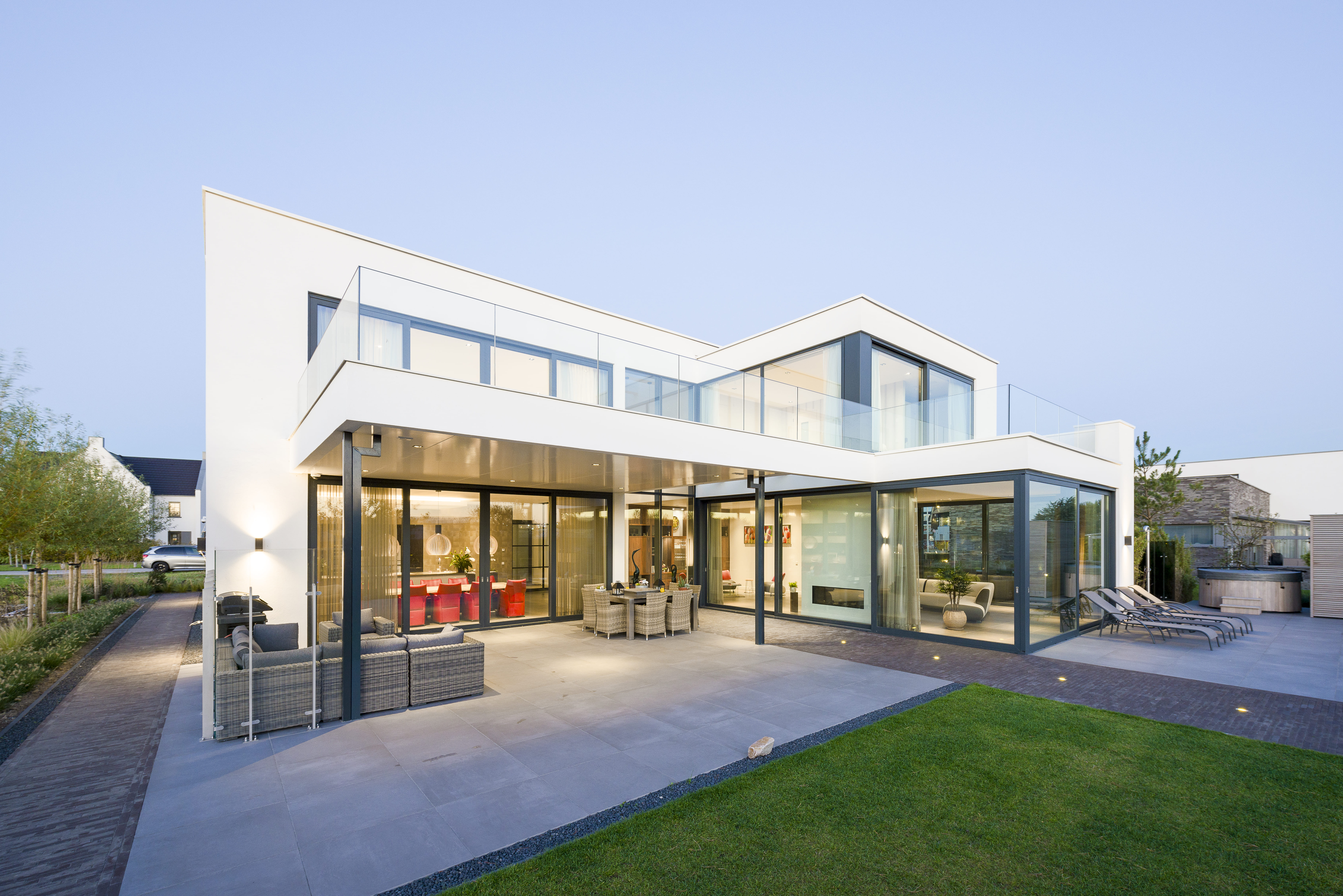 Moderne bungalow voorzijde