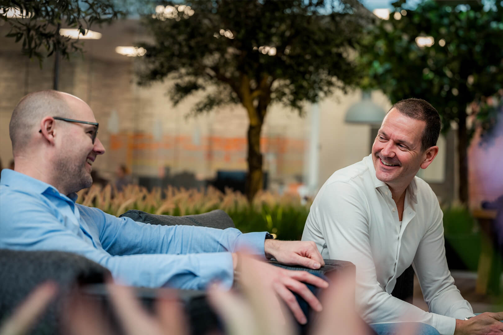 Livingstone teamfoto calculator en interieurontwerper