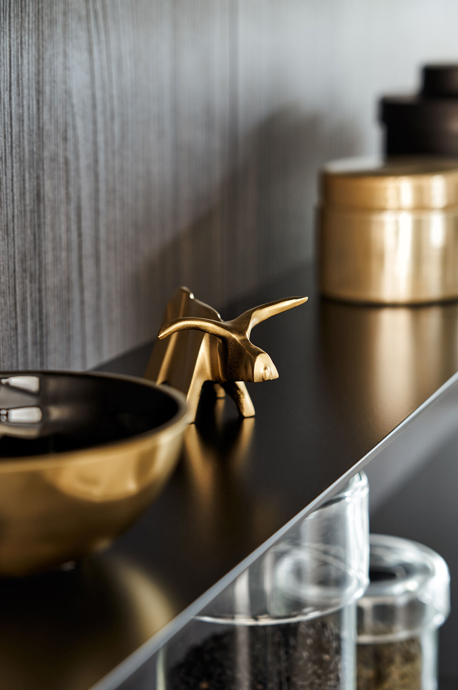 Close up afbeeldingen van Leicht Orlando keuken wandplank