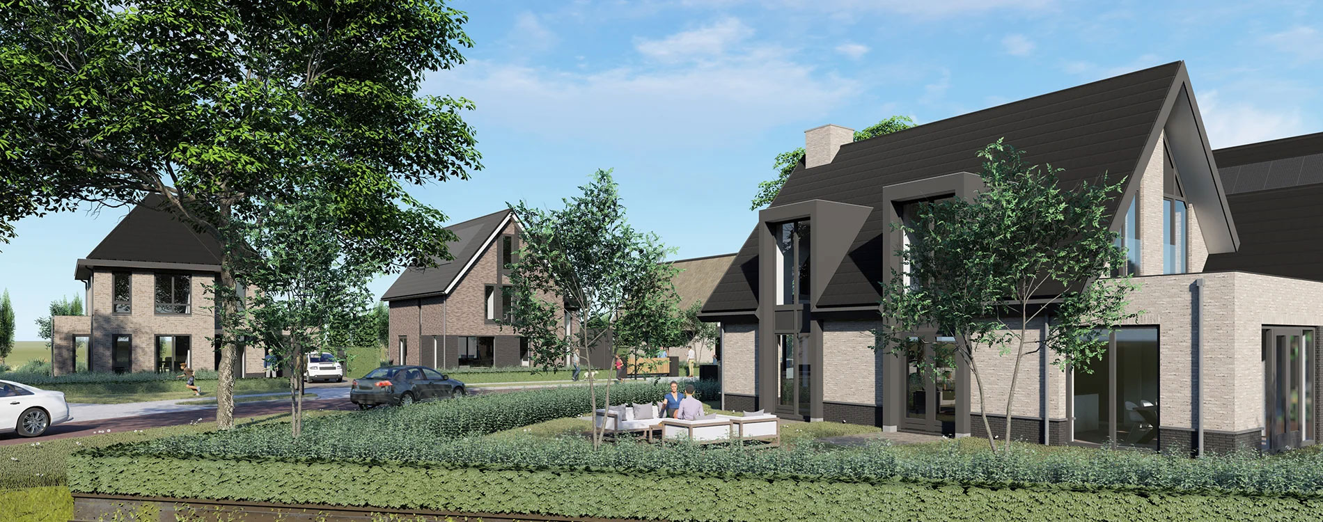 Renderbeeld Villapark Mezenlaan