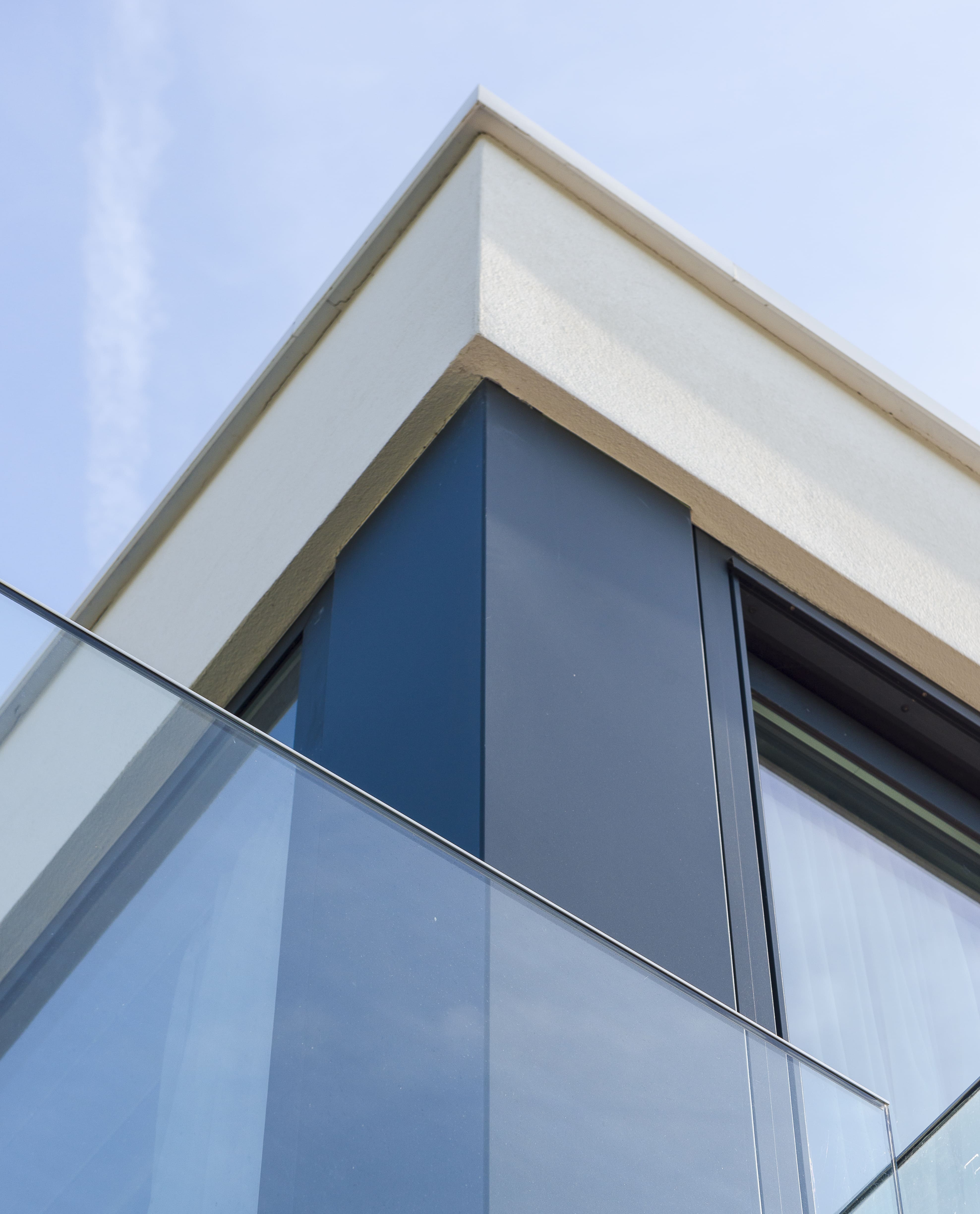 Uitsnede van dakterras bungalow