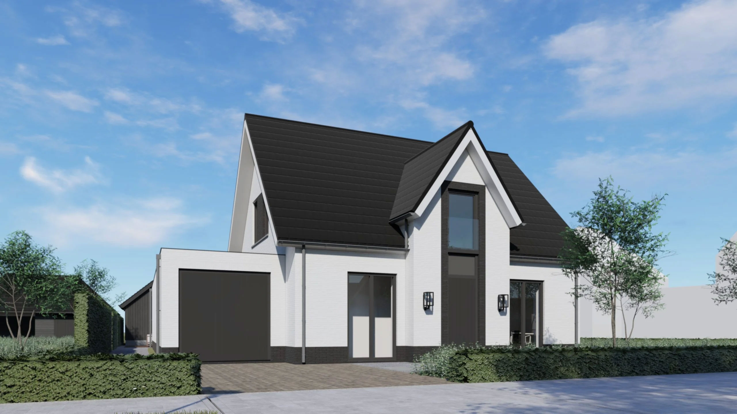 Villapark Mezenlaan 3D render villa