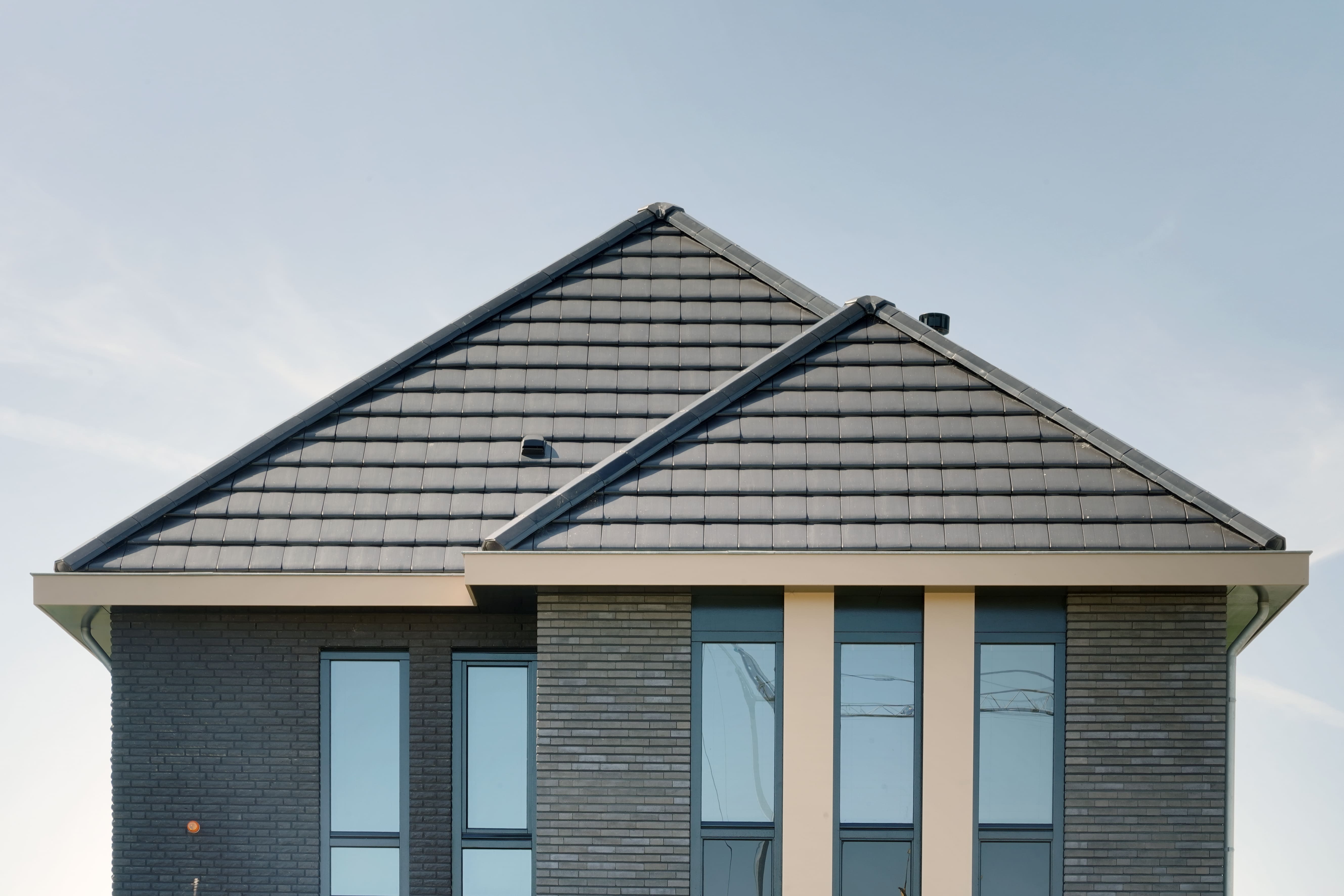 Uitsnede dak herenhuis