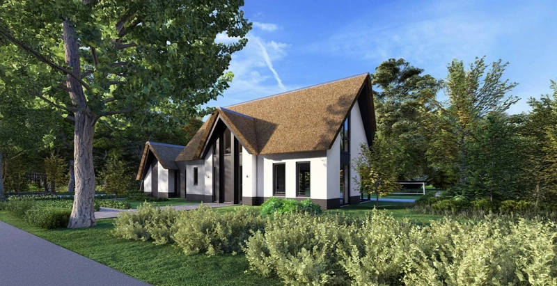 Render voorzijde open huis hillegom