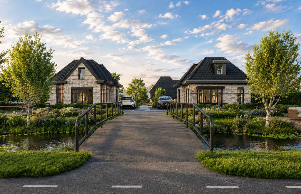 Parque Rodenrijsch vooraanzicht villa's