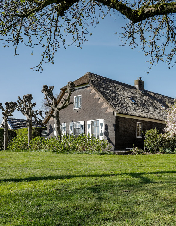 Traditionele woonboerderij voorgevel