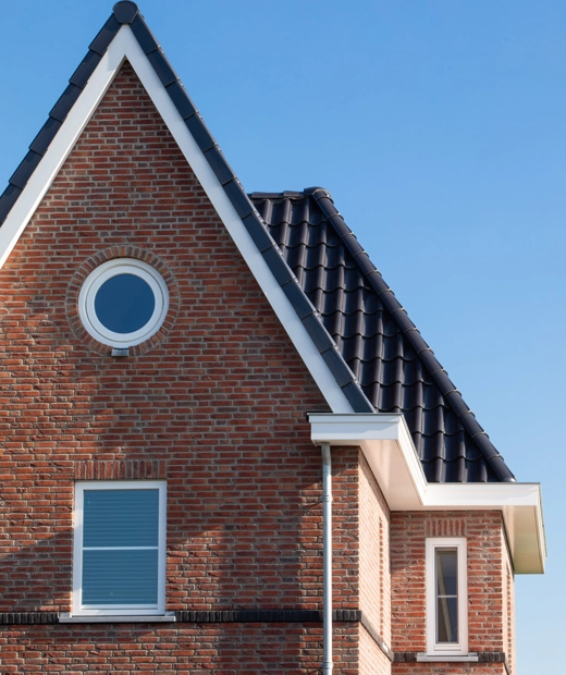 Herenhuis met rode gevelbekleding
