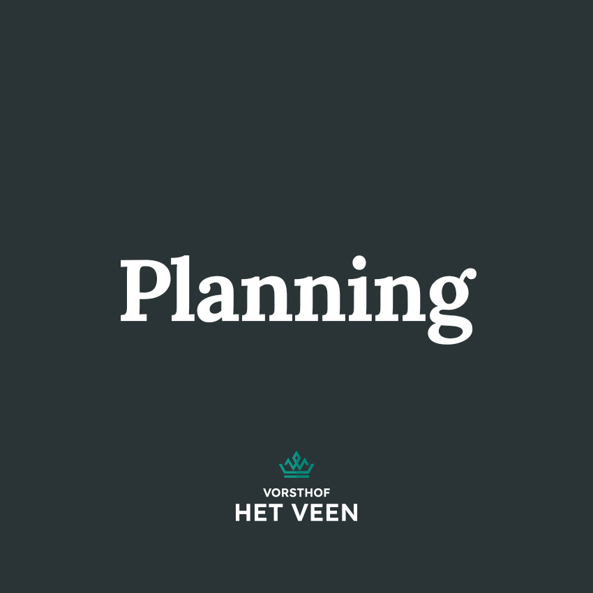 Vorsthof het Veen planning