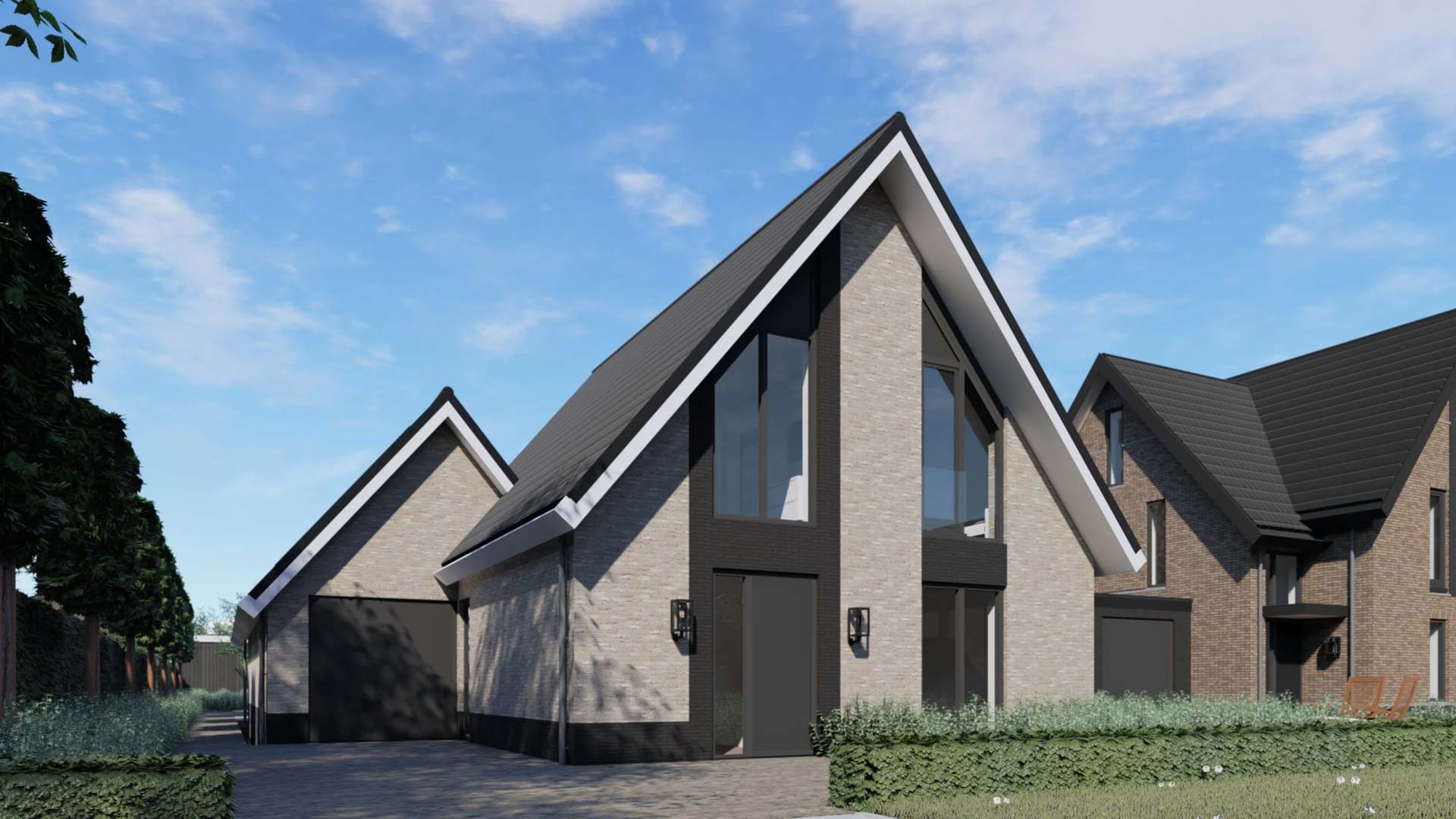 Villapark Mezenlaan 3D render villa