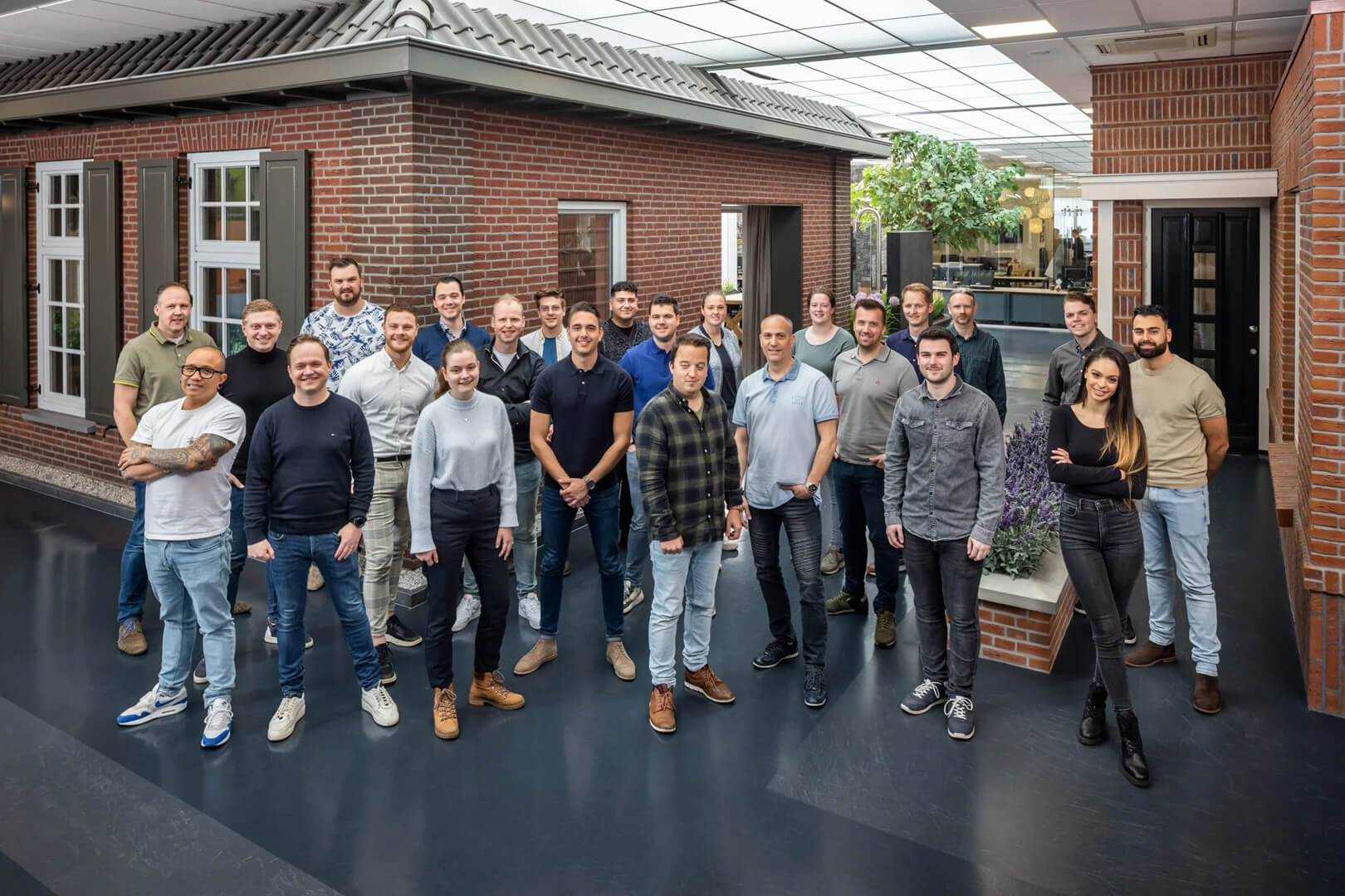 Livingstone teamfoto van modelleurs