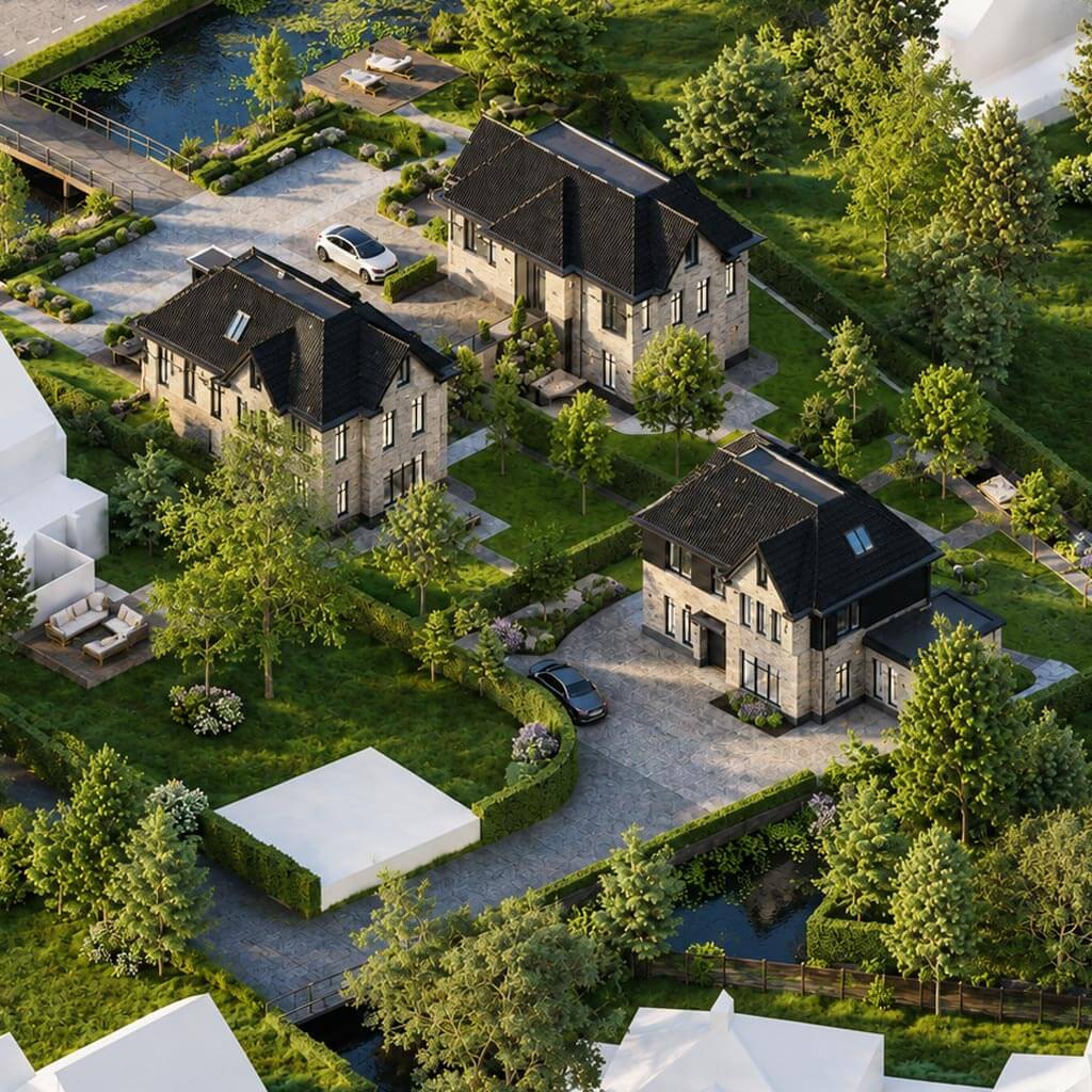 Parque Rodenrijsch vogelvlucht beeld