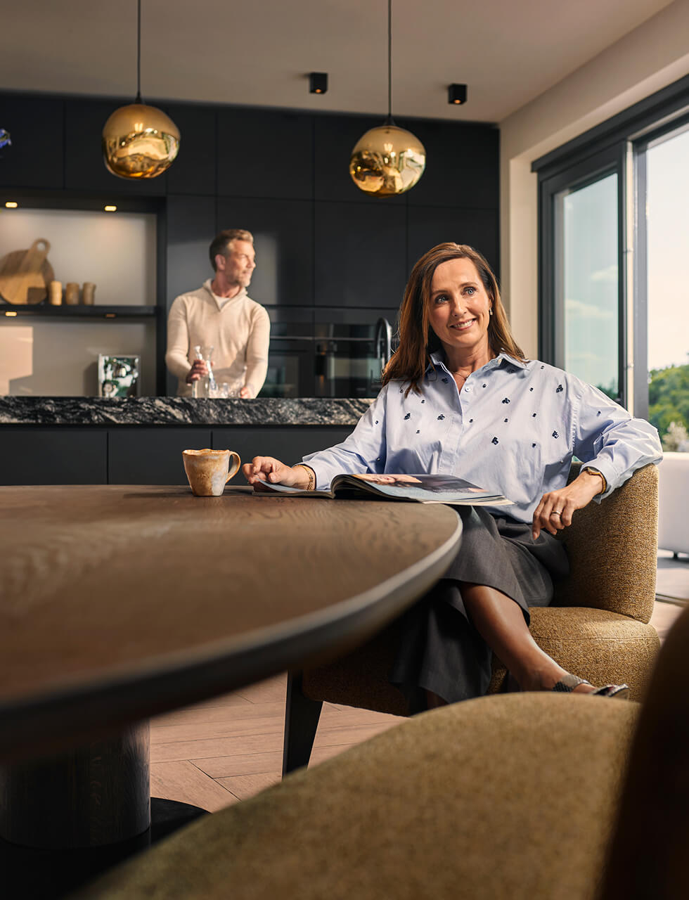 Sfeerbeeld luxe woning in keuken