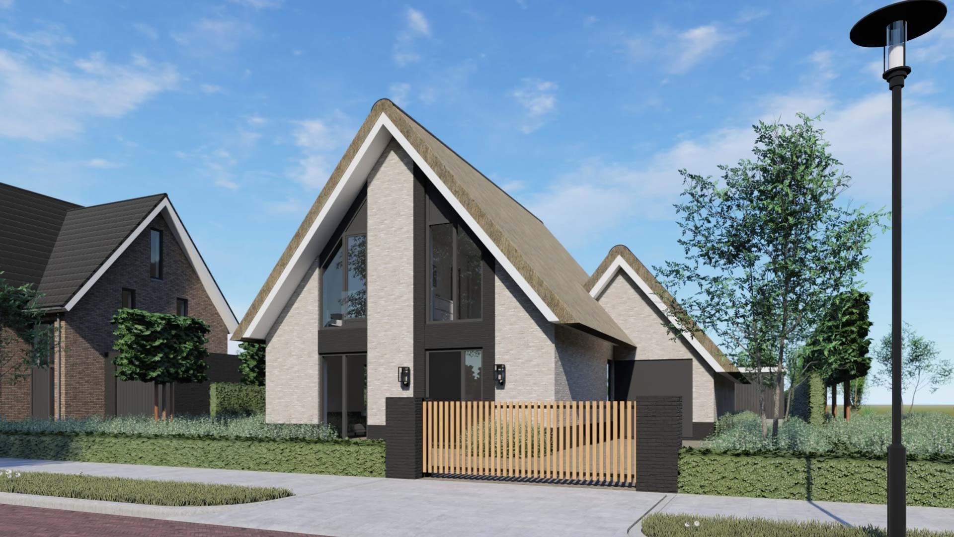 Villapark Mezenlaan 3D render villa